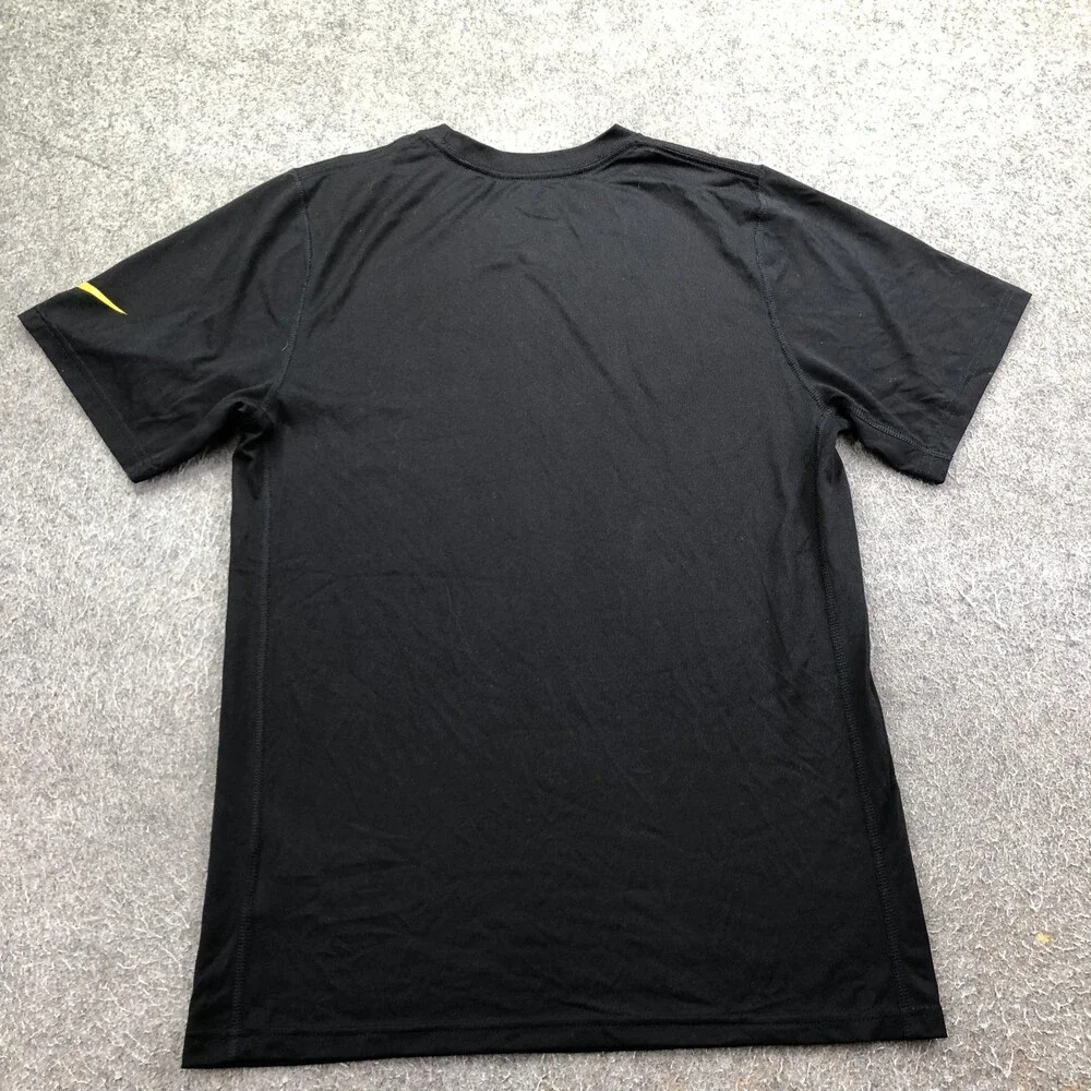 Pittsburgh Steelers Shirt Mens Small Black NFL Nike Dri Fit Steel Curtain